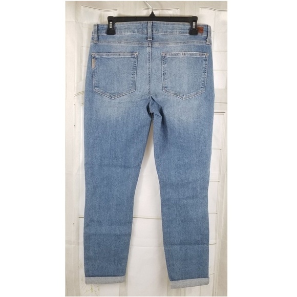 PAIGE Kylie Mid-Rise Crop with Roll Up C2 - Picture 2 of 6